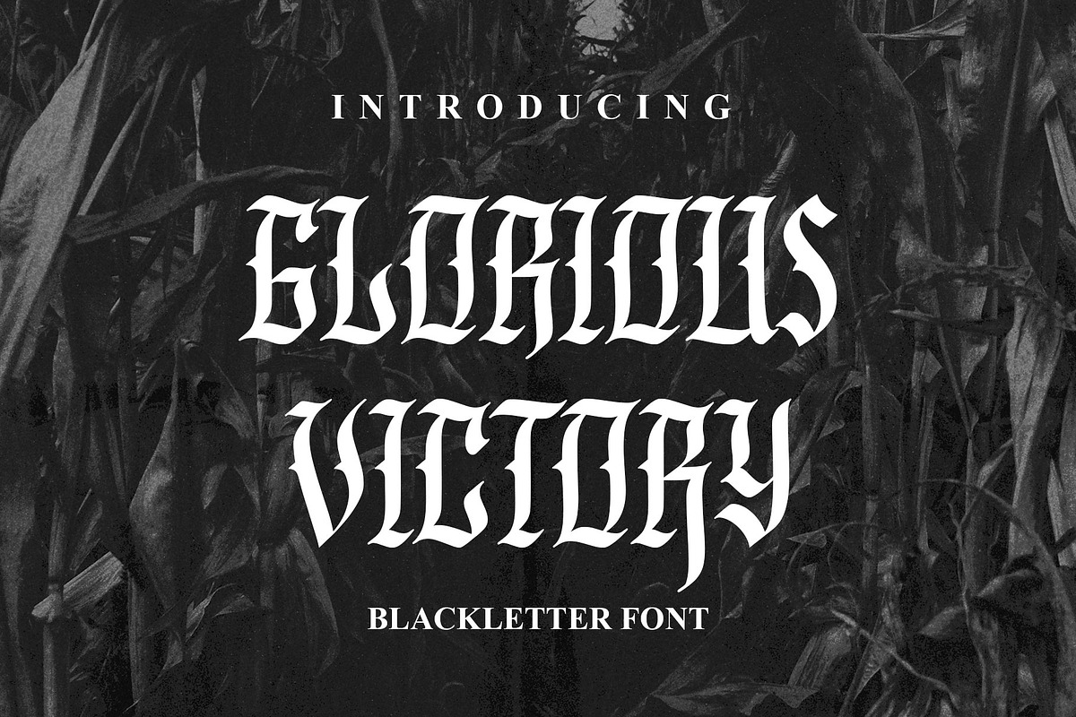 Glorious Victory - Blackletter, a Blackletter Font by Novitype (Photo 1 of 7)