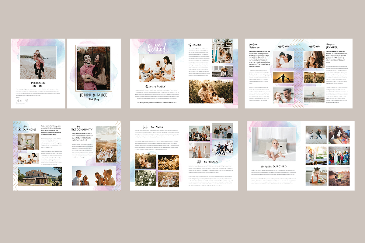 Adoption Profile Template, a Brochure Template by Rongbaaz (Photo 3 of 3)