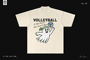 Volleyball T-Shirt Design Bundle, a Sport Illustration by shaondesigns (Thumbnail 4 of 6)