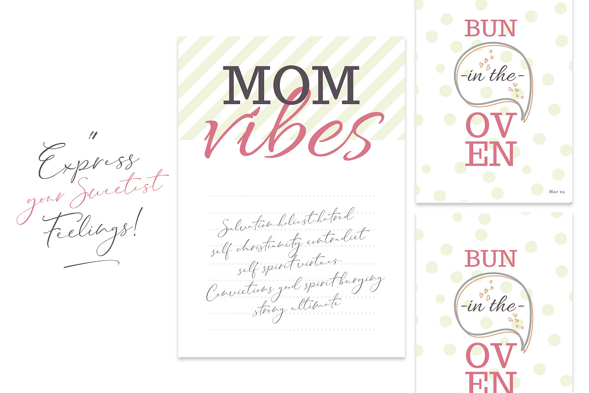BONJOUR BEBE Pregnancy Journal, a Brochure Template by Typography Prime (Photo 8 of 15)
