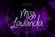 Miss Lavanda, a Script Font by chekart (Thumbnail 1 of 6)