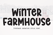 Winter Farmhouse | Script Font, a Script Font by Scratchones (Thumbnail 1 of 8)
