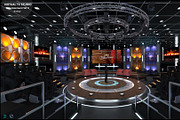 TV Studio Entertainment Set 3, a Furniture 3D Model by akerStudio (Thumbnail 2 of 22)