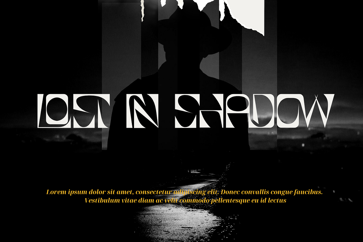 Engaging Stencil Font preview 6