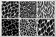 Black And White Floral Patterns, a Pattern Graphic by pineart (Thumbnail 6 of 7)