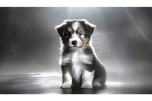 Adorable puppy sitting on a, an Animal Photo by Igor Tichonow