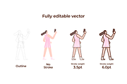 Flat Crowd Illustration Toolkit, a Person Illustration by Puffin graphics (Thumbnail 3 of 6)