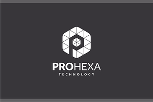 Pro Hexa - Letter P Logo