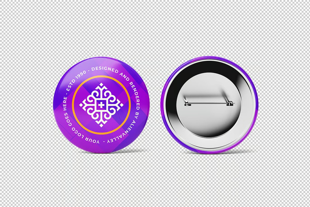 Pin Mockup, a Product Mockup by zpackcreative (Photo 2 of 4)