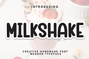 Milkshake | Script Font, a Script Font by Scratchones (Thumbnail 1 of 8)
