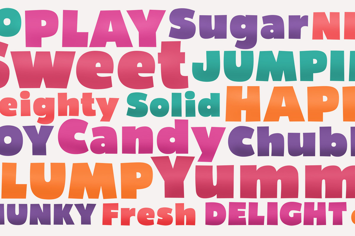 Bumpo Font, a Sans Serif Font by Graphite_Studios (Photo 3 of 4)