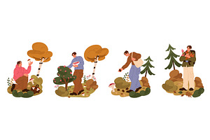 Autumn outdoor activity or picking, an Illustration by Elegant Solution