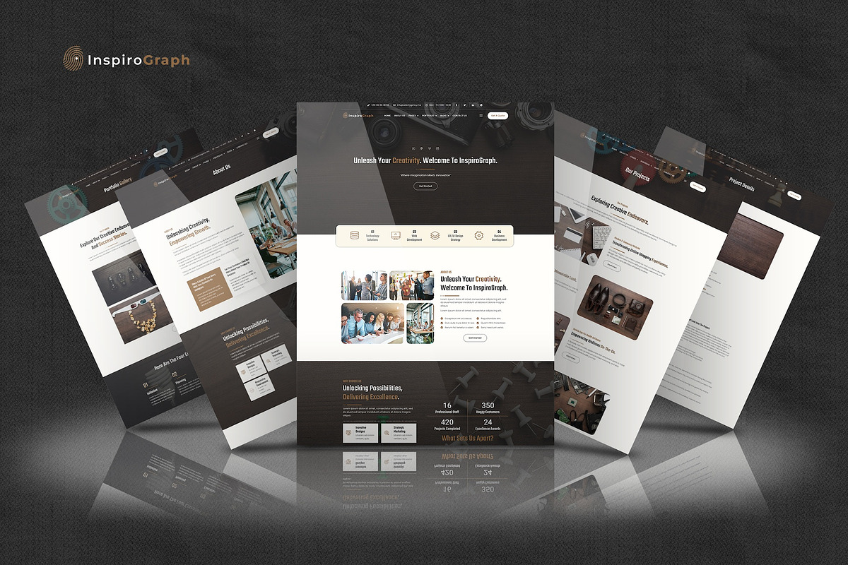InspiroGraph -Elementor Pro Kit, a Websites & App Template by Select Agency Designs (Photo 3 of 8)