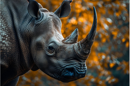Imposing African rhino head, an Animal Photo by Ylivdesign