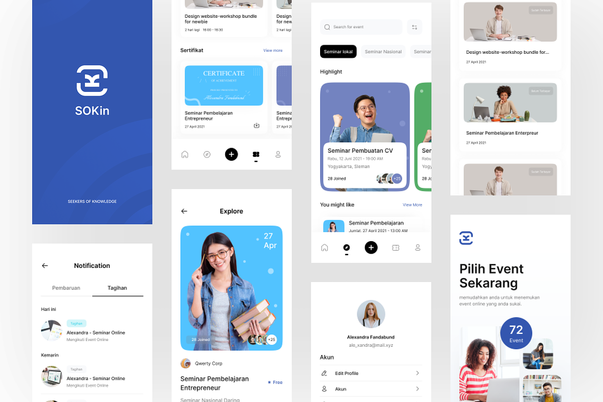 Sokin - Eventfinder UI KIT, a Device Mockup by Odama (Photo 5 of 5)