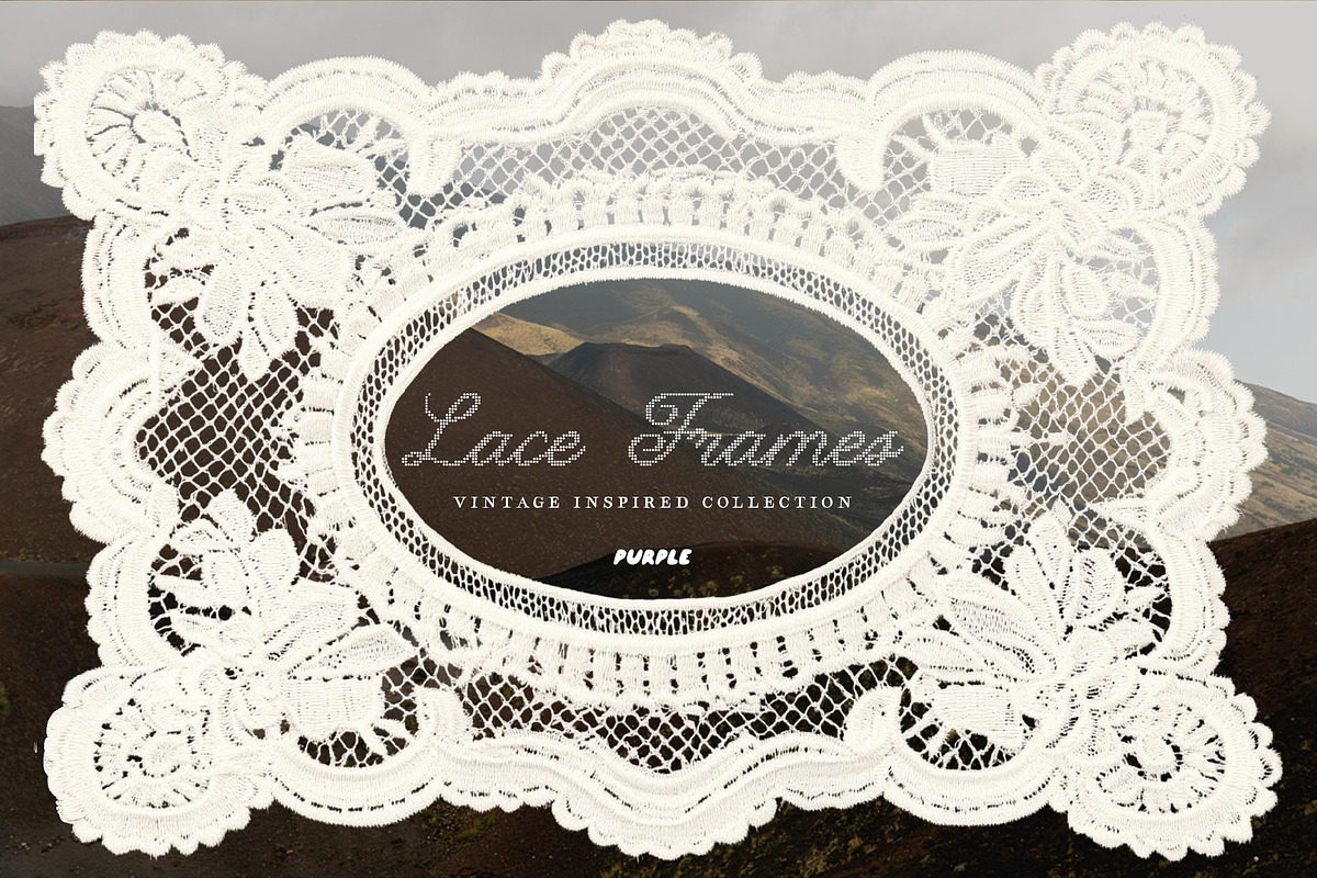 Lace Frames: Vintage Inspired Set, an Object Graphic by Purple (Photo 6 of 10)