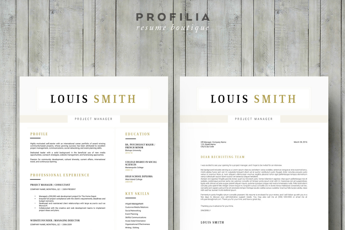 Word Resume & Cover letter Template, a Resume Template by Profilia Resume Boutique (Photo 5 of 6)