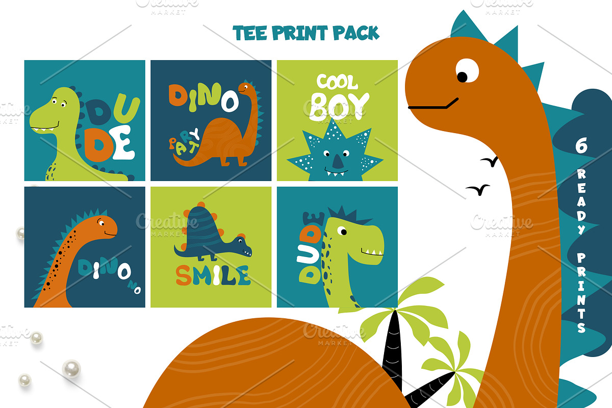 Dino Kids Collection Alphabet, an Animal Illustration by Iryna Danyliuk (Photo 4 of 7)