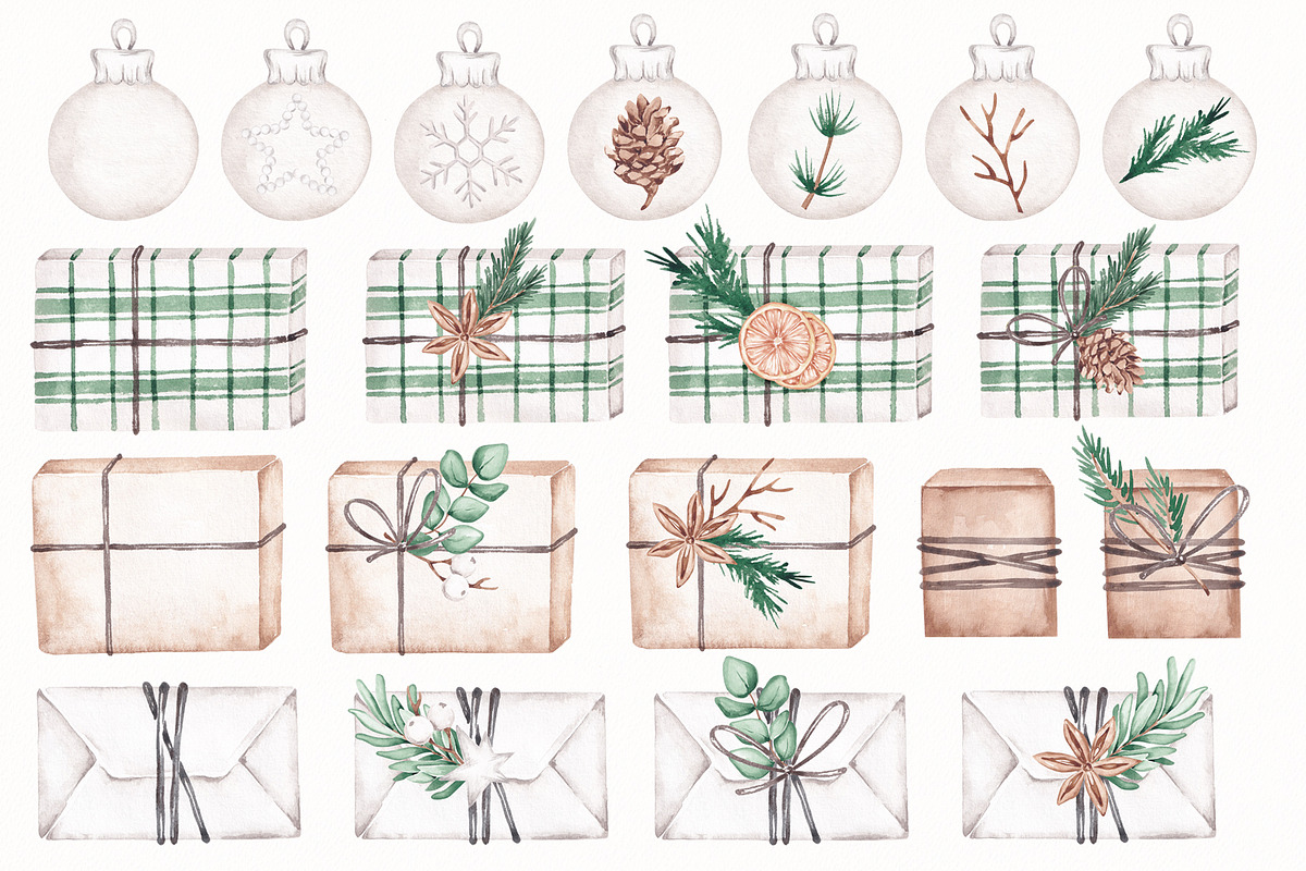 Noel Christmas Collection, a Seasonal Illustration by SirenaArt (Photo 4 of 20)