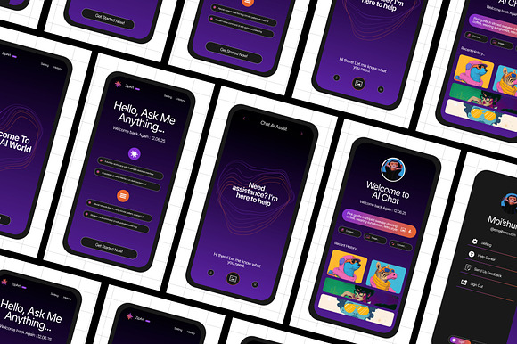 AI UI Mobile Kits preview 2