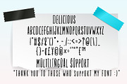Deliciouse Font, a Script Font by Nobu Collections (Thumbnail 8 of 8)
