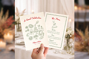 Wedding Menu Canva Template bd003, a Card Template by TyphoonStudio (Thumbnail 3 of 8)
