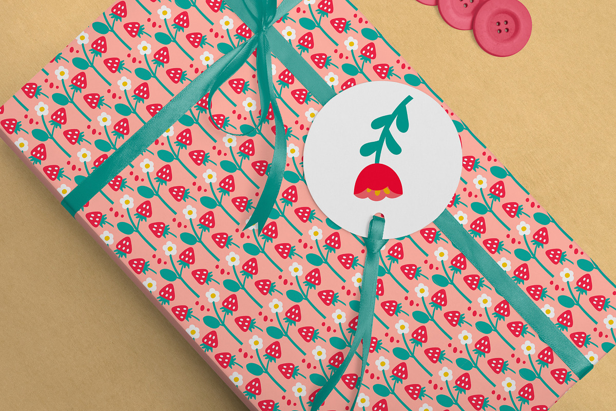 Secret garden. Cliparts and patterns, a Decorative Illustration by Oliana Moroz (Photo 13 of 15)