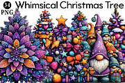 Whimsical Christmas Tree Clipart, an Illustration by Daily.Designs (Thumbnail 1 of 5)