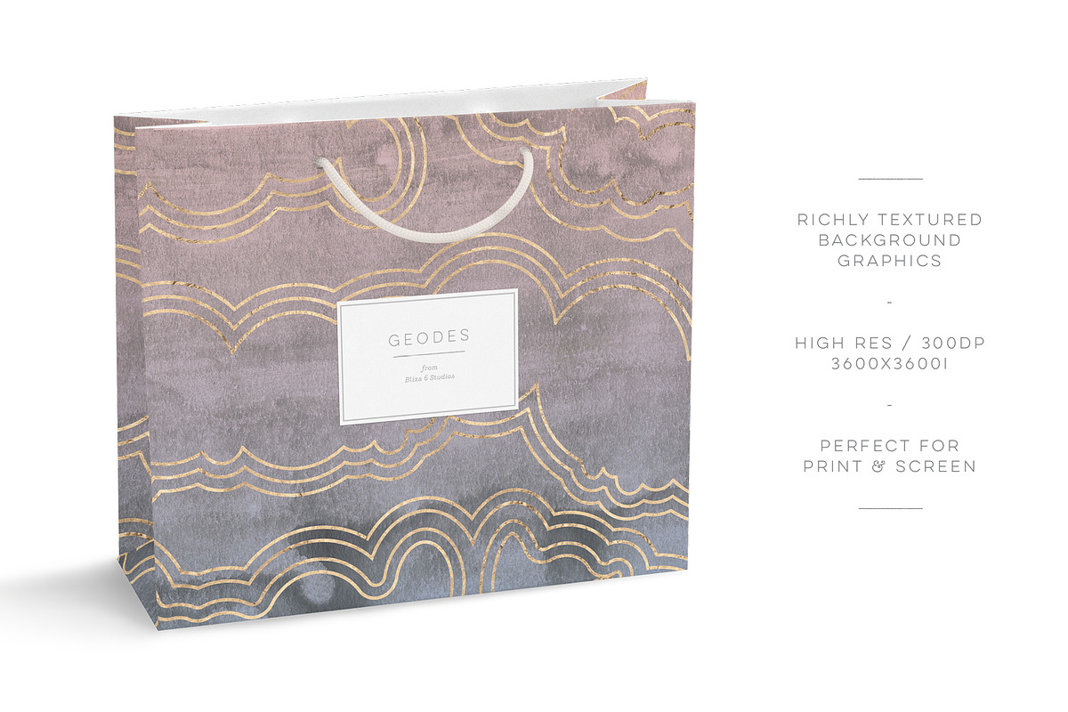 36 Marbled Geode & Gold Textures, a Texture Graphic by Blixa 6 Studios (Photo 6 of 8)