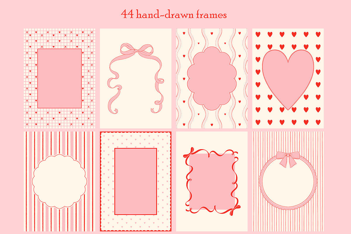 Romantic Frames Pack, an Object Graphic by ElenKoss (Photo 2 of 5)