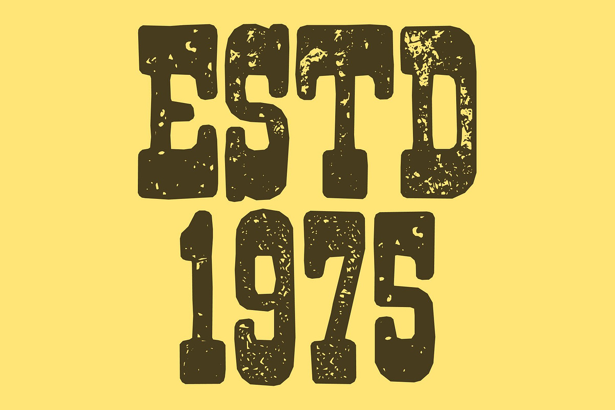 CS Ralphie Stamp, a Slab Serif Font by Craft Supply Co. (Photo 2 of 8)