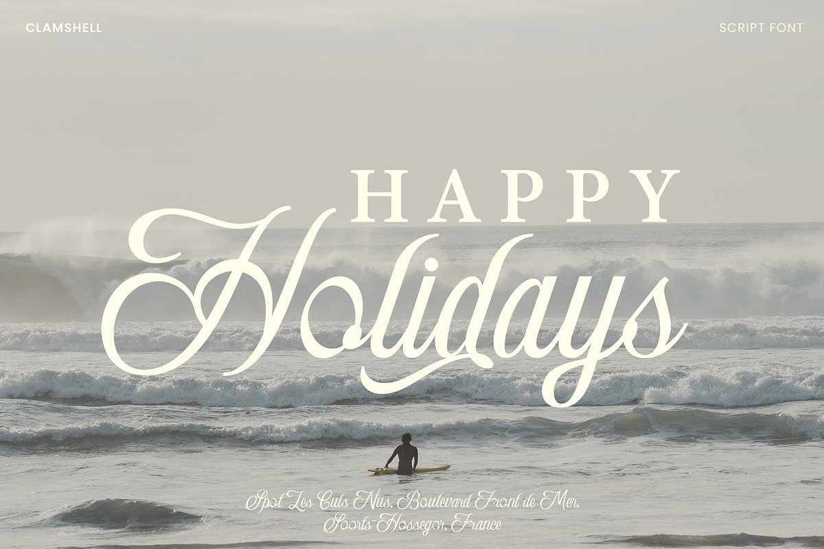 Clamshell - Modern Calligraphy, a Script Font by roomspace creative lab (Photo 10 of 15)