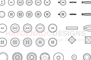 Vector Garment Accessories & Brushes, an Illustration by HYDNSTUDIO (Thumbnail 7 of 9)