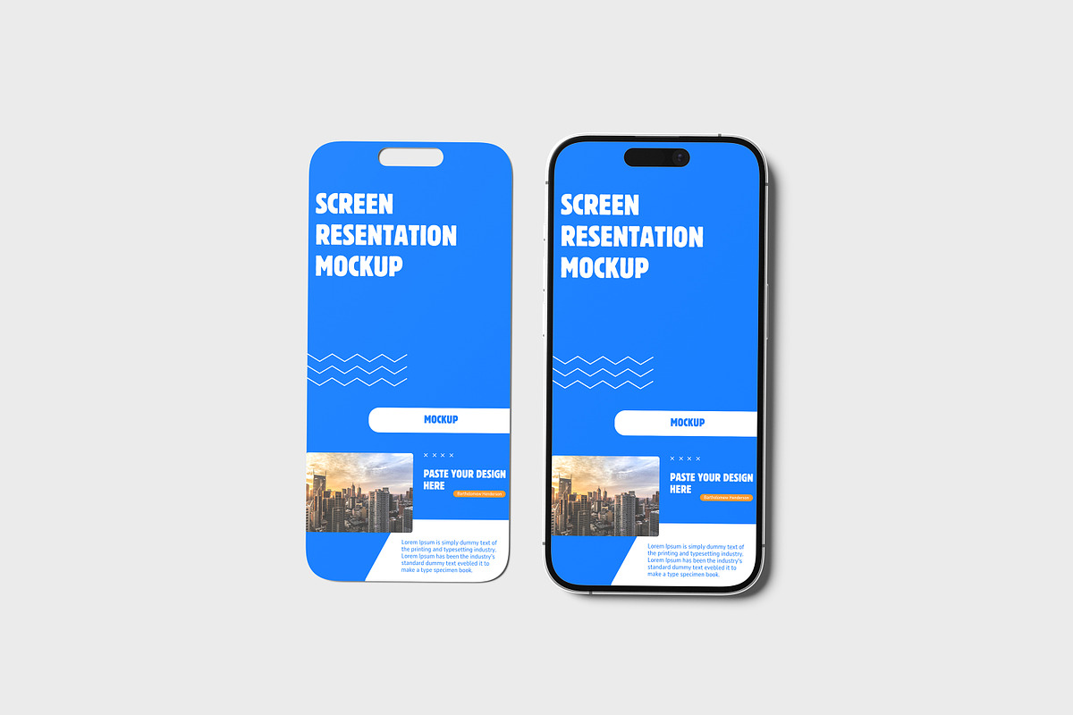 Iphone Screen Mockup, an iPhone Mockup by Afif_studio (Photo 2 of 5)