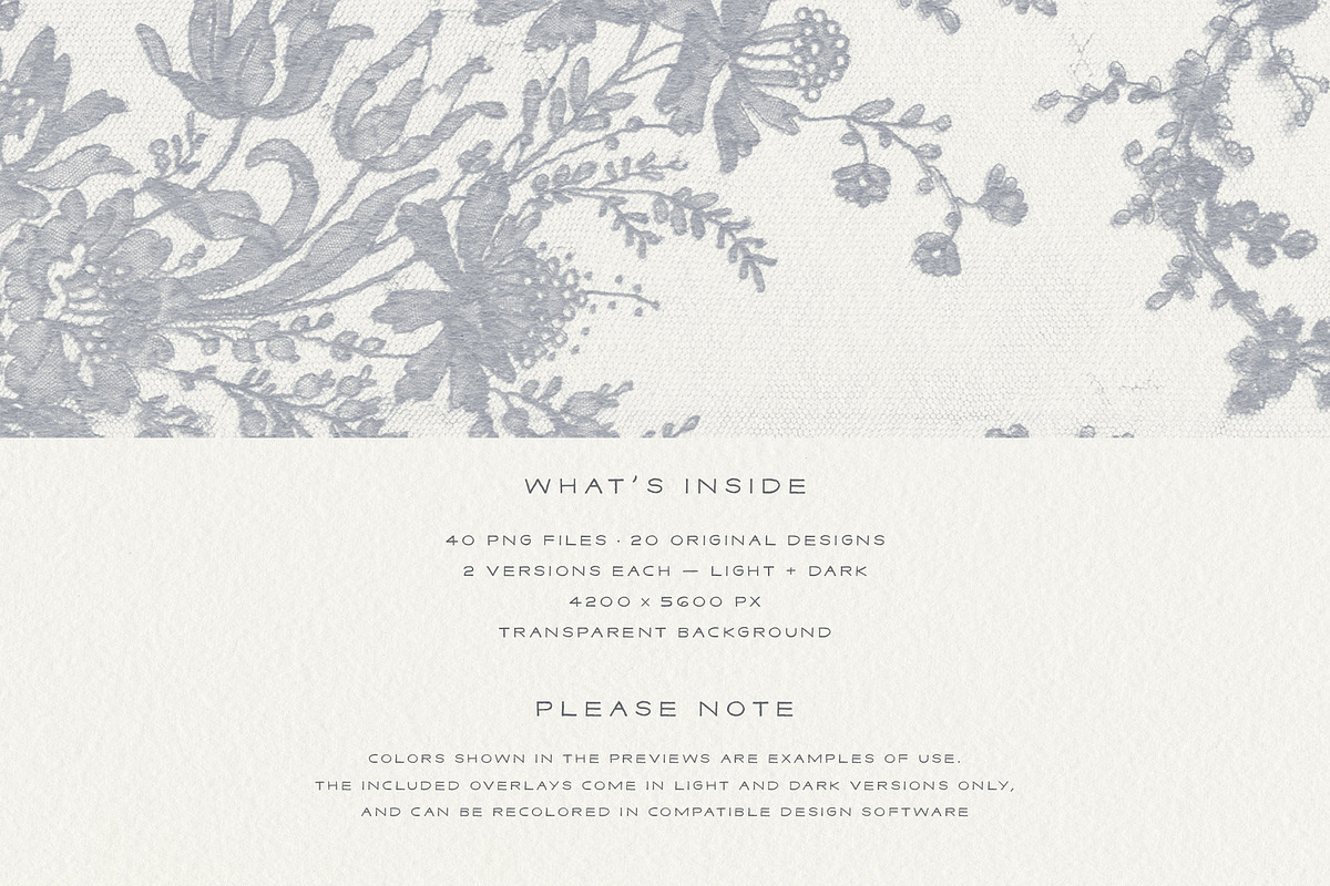 Faded Lace Texture Overlays, a Texture Graphic by alonahaidash (Photo 2 of 22)