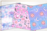 Pastel witch seamless patterns, a Pattern Graphic by Gaynor Carradice Designs (Thumbnail 7 of 7)