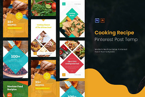 Cooking Recipe Pinterest Template, a Social Media Template by fashionaddict