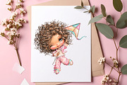 Summer Girls Png Clipart Bundle, an Illustration by SinaCreation (Thumbnail 4 of 9)