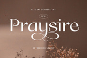 Praysire - Elegant Stylish Font, a Sans Serif Font by Letterhend Studio (Thumbnail 1 of 11)