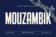 Mouzambik - Condensed Font, a Sans Serif Font by Kereatype (Thumbnail 1 of 13)