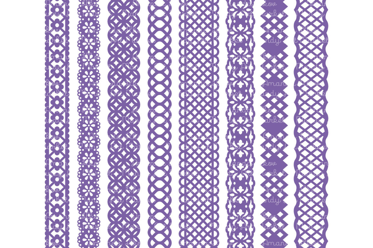 Purple Lace Clipart & Vectors, an Illustration by Amanda Ilkov (Photo 3 of 5)