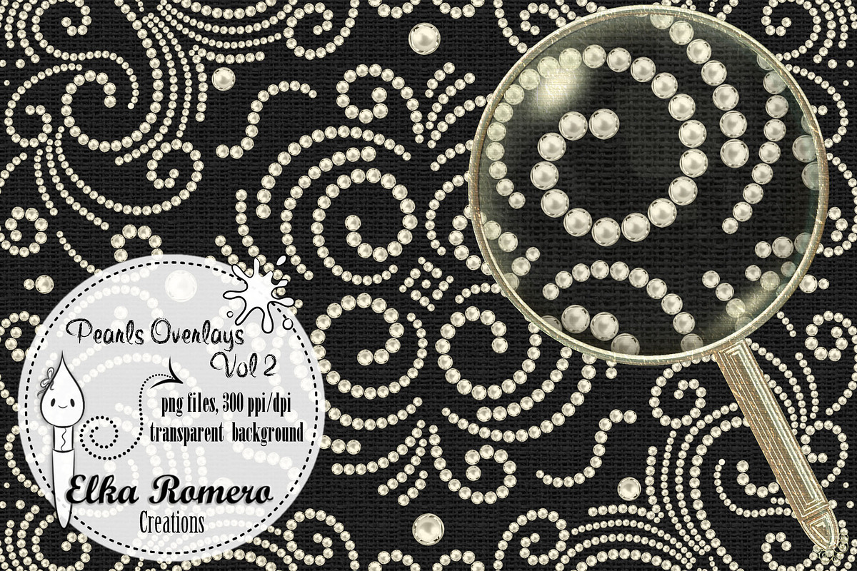 Pearls Overlays - Vol 2, a Graphic by Elka Romero Creations (Photo 1 of 7)