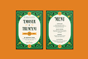 Elegant Nouveau Wedding Invitation, an Invitation Template by iDoodle Studio (Thumbnail 1 of 4)