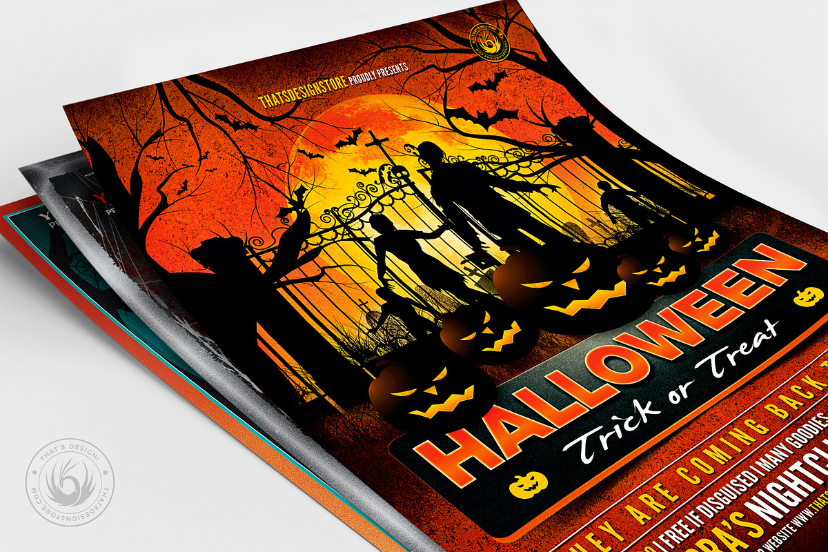 Halloween Flyer Bundle V7, a Flyer Template by ThatsDesignArt (Photo 4 of 7)