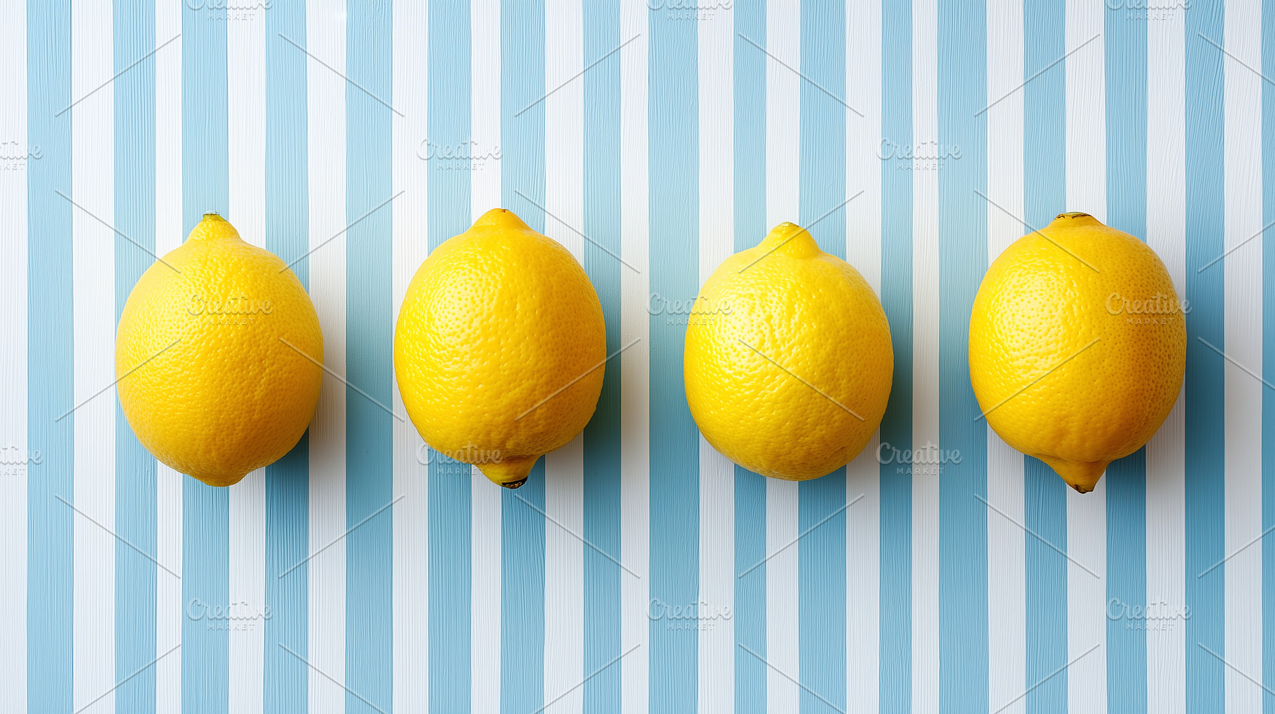 Minimalist four fresh yellow lemons, a Food & Drink Photo by MistyDay