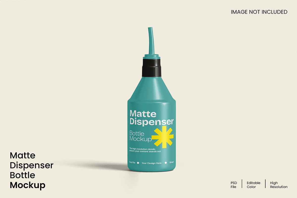 Matte Dispenser Bottle Mockup, a Packaging Mockup by renderstockmarket