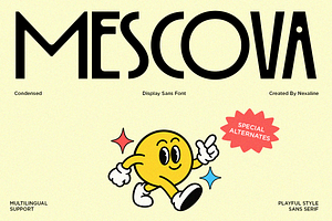 Mescova - Playful Display Sans Font