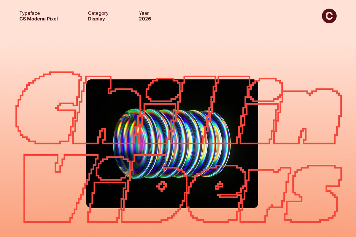 CS Modena Pixel, a Sans Serif Font by Craft Supply Co. (Photo 7 of 8)
