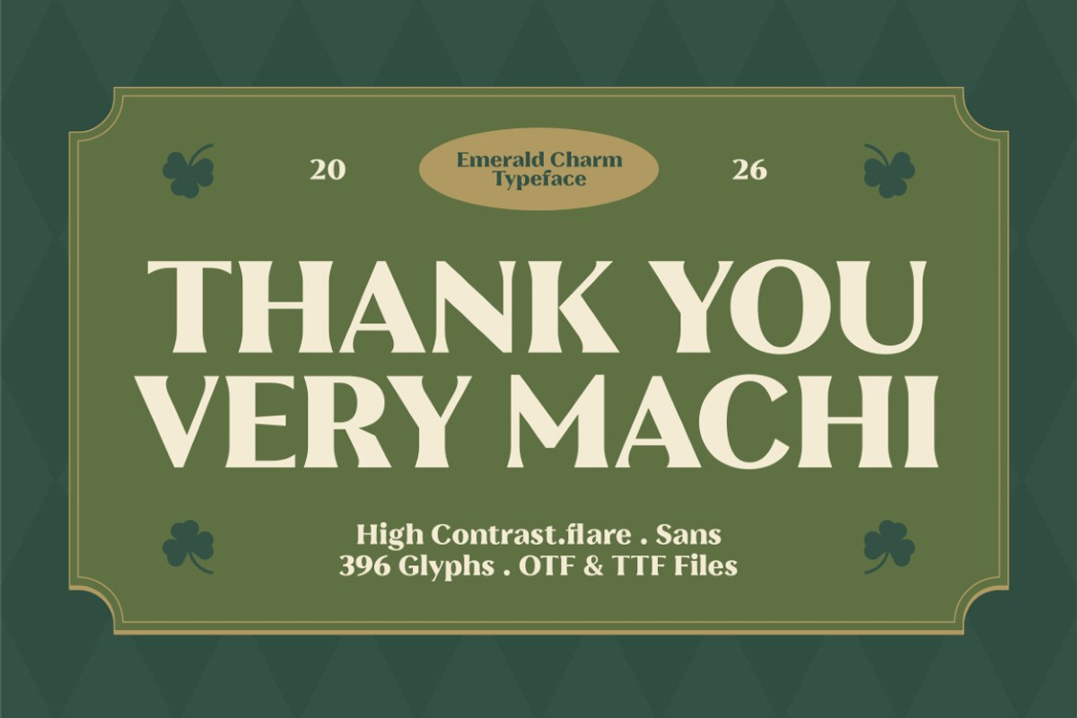 Emerald Charm, a Serif Font by graphicook (Photo 10 of 10)