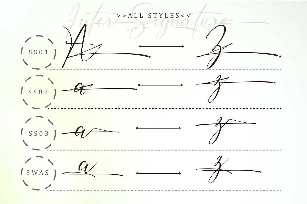 Inter signature, a Script Font by Reza Studio (Photo 4 of 14)